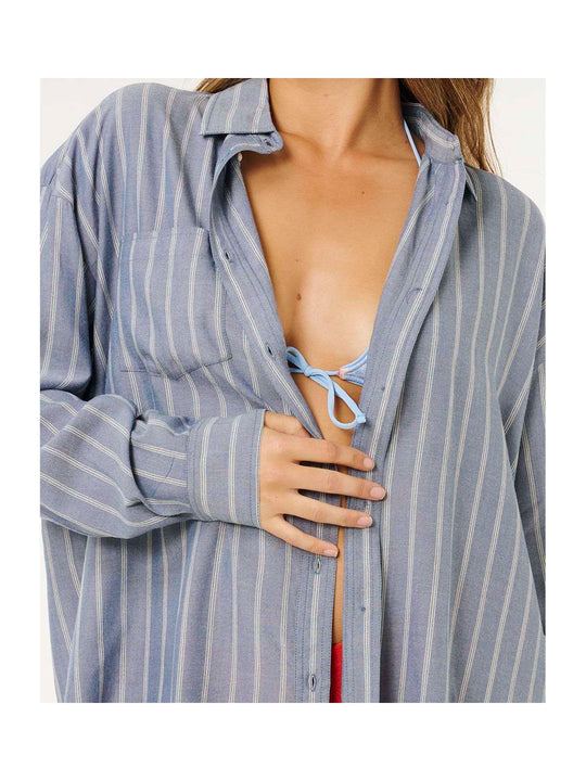 Koszula damska RIP CURL Beach Days Pinstripe Shirt niebieska
Koszula damska RIP CURL Beach Days Pinstripe Shirt niebieska