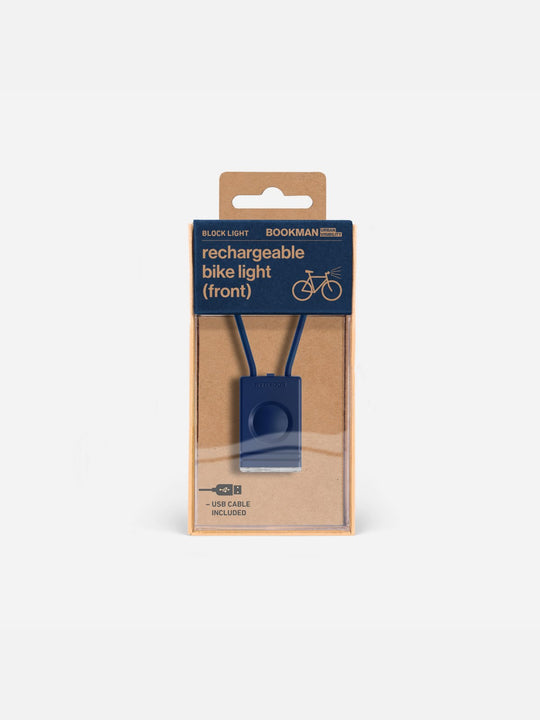 Lampka rowerowa BOOKMAN Block Light Front 50lm niebieski
Lampka rowerowa BOOKMAN Block Light Front 50lm niebieski