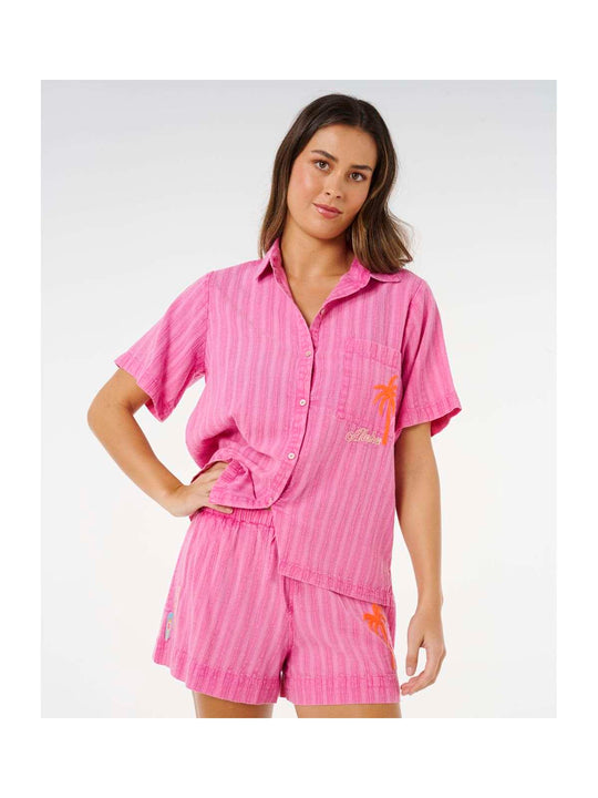 Koszulka damska RIP CURL Hotel Malibu Embroid Shirt różowa
Koszulka damska RIP CURL Hotel Malibu Embroid Shirt różowa