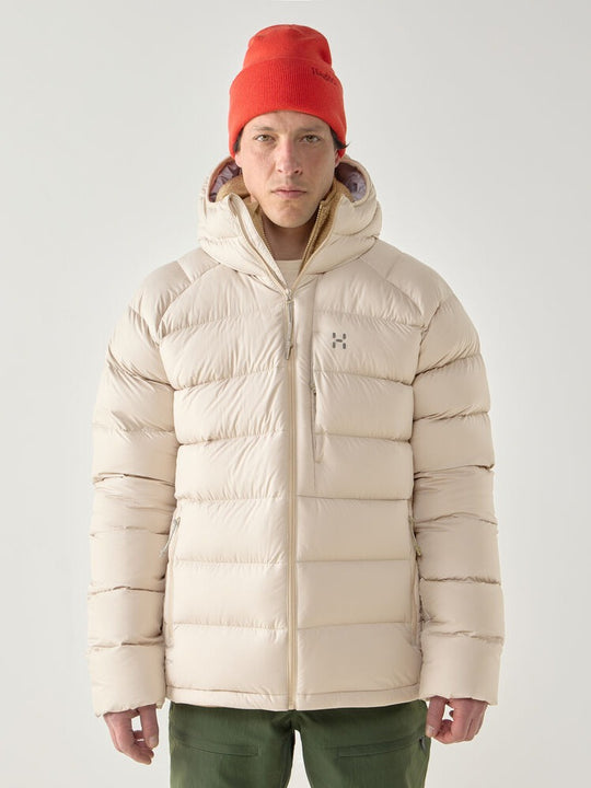 Kurtka puchowa z kapturem męska HAGLÖFS Rosson Down Hood Chalk Beige
Kurtka puchowa z kapturem męska HAGLÖFS Rosson Down Hood Chalk Beige