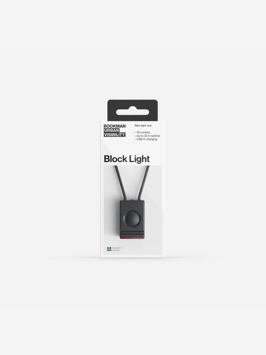 Lampka rowerowa BOOKMAN Block Light Rear 18 lm black
Lampka rowerowa BOOKMAN Block Light Rear 18 lm black