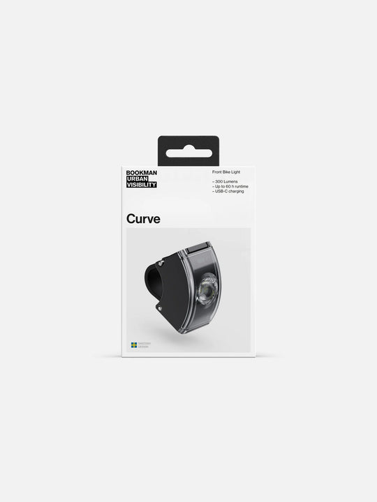 Lampka rowerowa BOOKMAN Curve Front Light 300 lm - Black
Lampka rowerowa BOOKMAN Curve Front Light 300 lm - Black