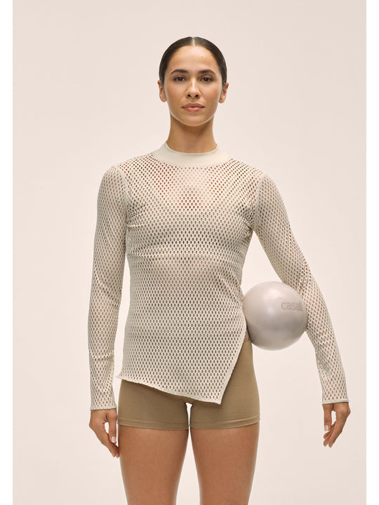 Koszulka treningowa damska CASALL Open Mesh Longsleeve kolor beżowy
Koszulka treningowa damska CASALL Open Mesh Longsleeve kolor beżowy