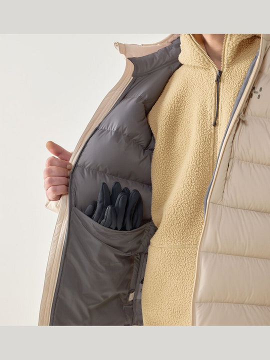 Kurtka puchowa z kapturem męska HAGLÖFS Rosson Down Hood Chalk Beige
Kurtka puchowa z kapturem męska HAGLÖFS Rosson Down Hood Chalk Beige