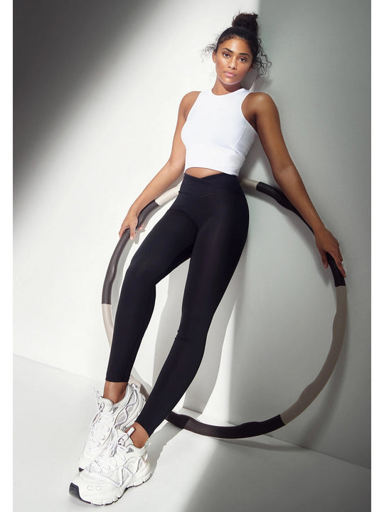 Legginsy damskie z wysoką talią CASALL Overlap High Waist Tights czarny
Legginsy damskie z wysoką talią CASALL Overlap High Waist Tights czarny