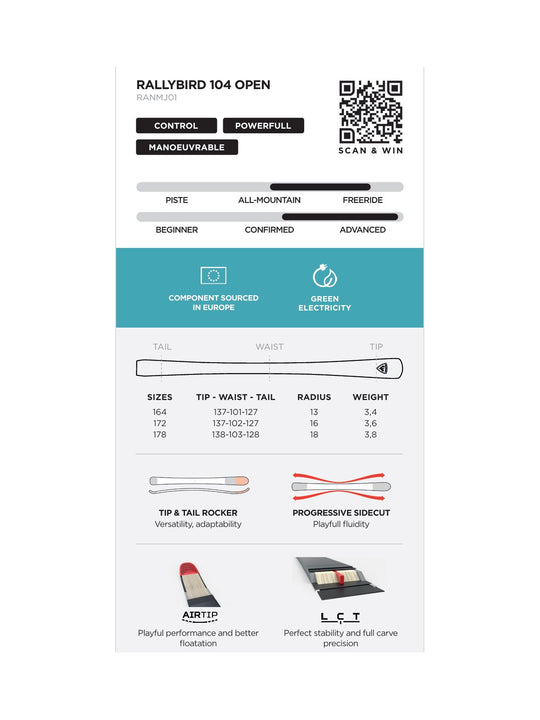 Narty freeride damskie ROSSIGNOL RALLYBIRD SOUL 92 OPEN
Narty freeride damskie ROSSIGNOL RALLYBIRD SOUL 92 OPEN