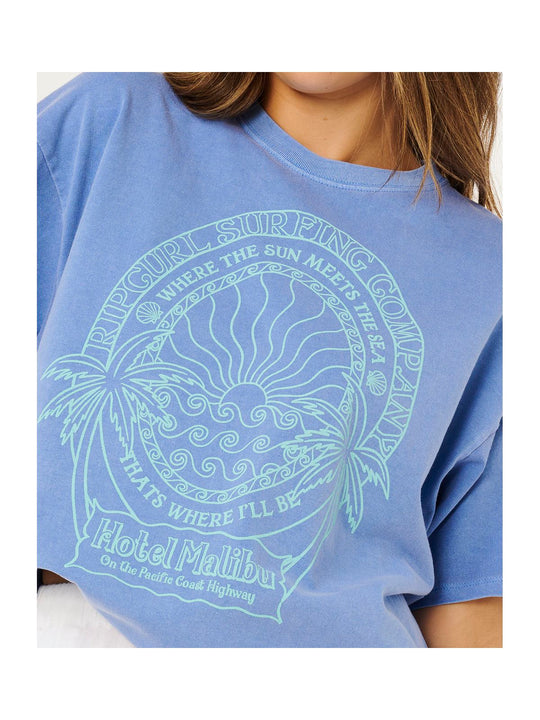 Koszulka damska RIP CURL Hotel Malibu Heritage Tee niebieska
Koszulka damska RIP CURL Hotel Malibu Heritage Tee niebieska