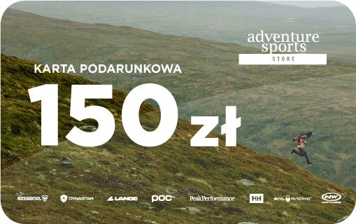 Karta podarunkowa adventuresports.pl - PLN 150 - Karty prezentowe - Adventure Sports
Karta podarunkowa adventuresports.pl - PLN 150 - Karty prezentowe - Adventure Sports