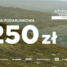 Karta podarunkowa adventuresports.pl - PLN 250 - Karty prezentowe - Adventure Sports
Karta podarunkowa adventuresports.pl - PLN 250 - Karty prezentowe - Adventure Sports