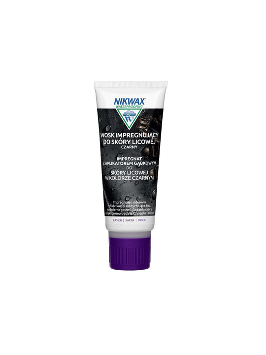 Wosk impregnujący Nikwax do skóry licowej w tubie - czarny - 100 ml - Środki Czyszczące - Adventure Sports
Wosk impregnujący Nikwax do skóry licowej w tubie - czarny - 100 ml - Środki Czyszczące - Adventure Sports