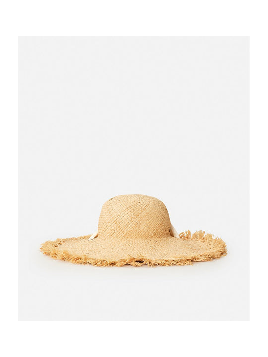 Kapelusz RIP CURL Wategos Fringed Straw Boho Hat beżowy
