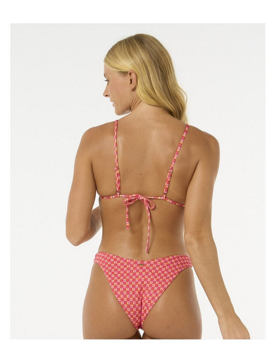 Stanik kąpielowy RIP CURL Shell Cove Sliding Tri czerwony
