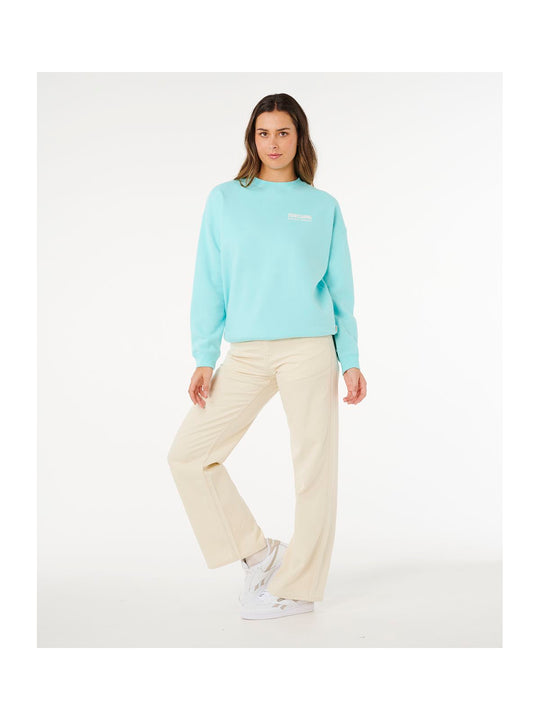 Bluza damska RIP CURL Surf Puff Inspired Crew niebieska
