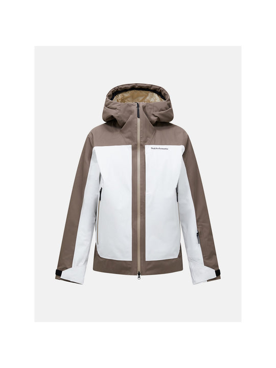 Kurtka narciarska męska PEAK PERFORMANCE Whitelight HIPE 2L Insulated Shell Jacket brązowa
