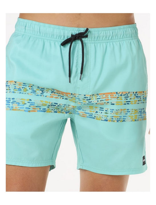 Szorty kąpielowe męskie RIP CURL Framed Volley Update turkusowe
