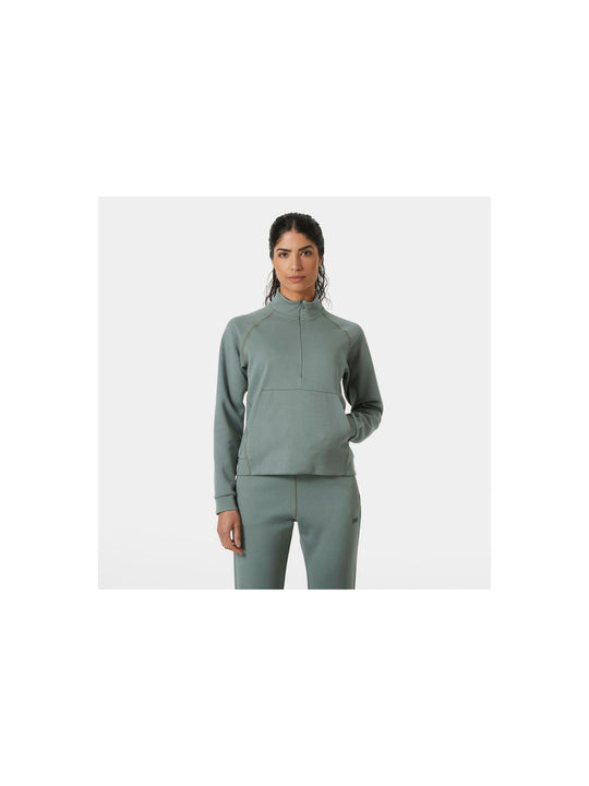 Bluza damska HELLY HANSEN W HP TECH SWEAT HALF szara - Adventure Sports
