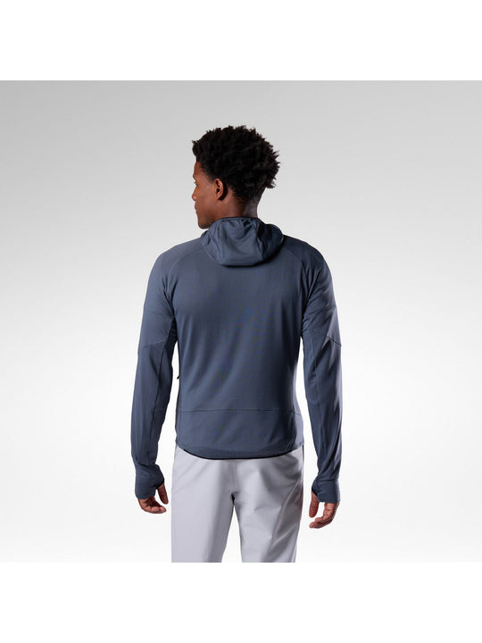 Bluza męska ROSSIGNOL M Textured Hoodie Mid Layer szara
