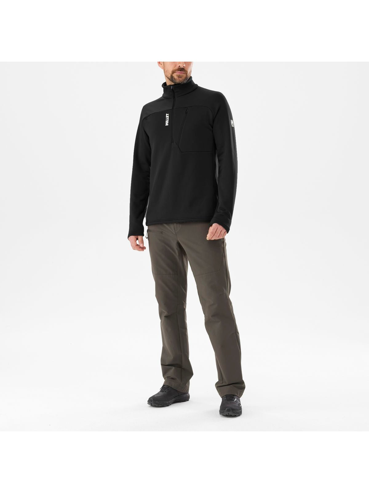 Bluza męska MILLET M Seneca Fleece Po Zip M czarna