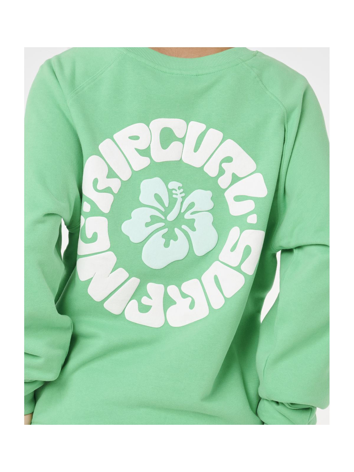 Bluza RIP CURL LUXE SURF RAGLAN RELAXED CREW zielona