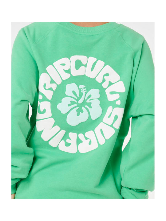 Bluza RIP CURL LUXE SURF RAGLAN RELAXED CREW zielona
