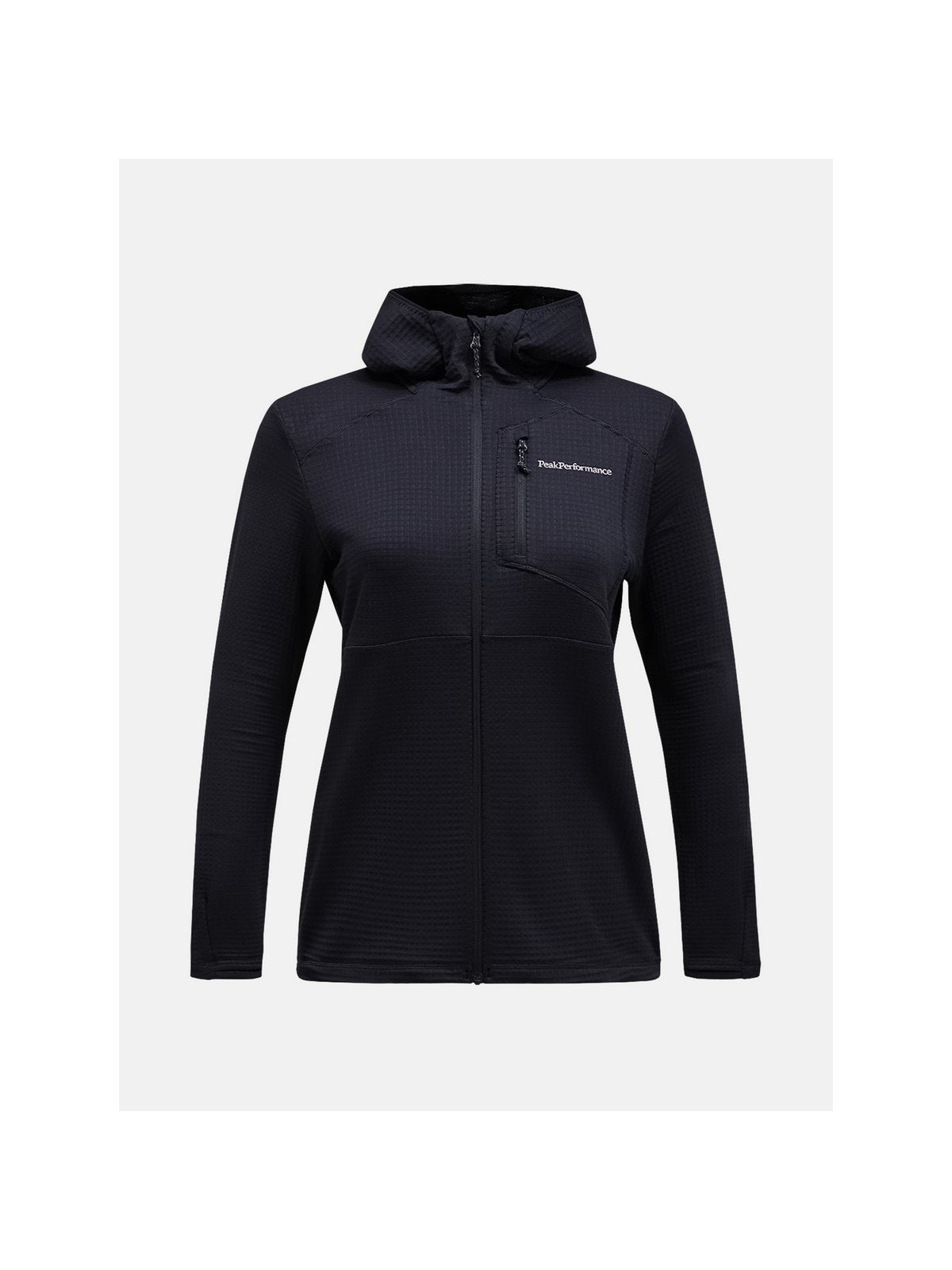 Bluza PEAK PERFORMANCE W Trail Polartec Zip Hood czarny