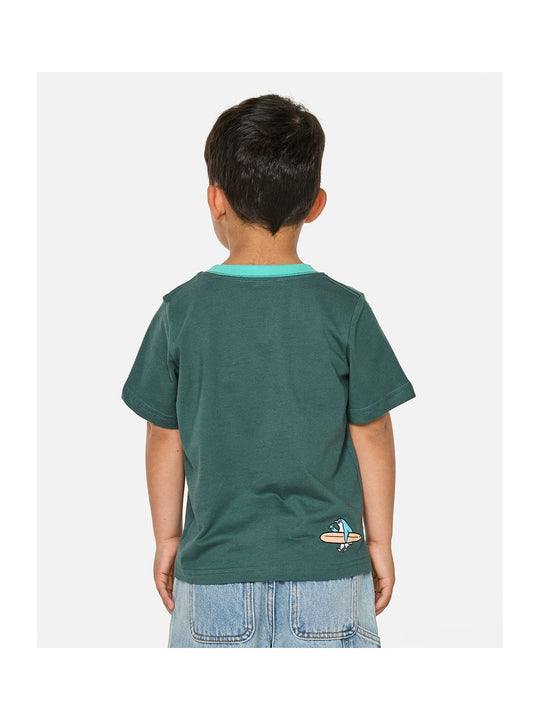 Koszulka juniorska RIP CURL Paddle Out Art Tee-Boy zielona
