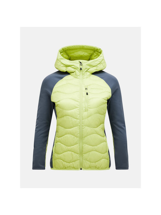 Kurtka PEAK PERFORMANCE Helium Down Hybrid Hood Women żółty
