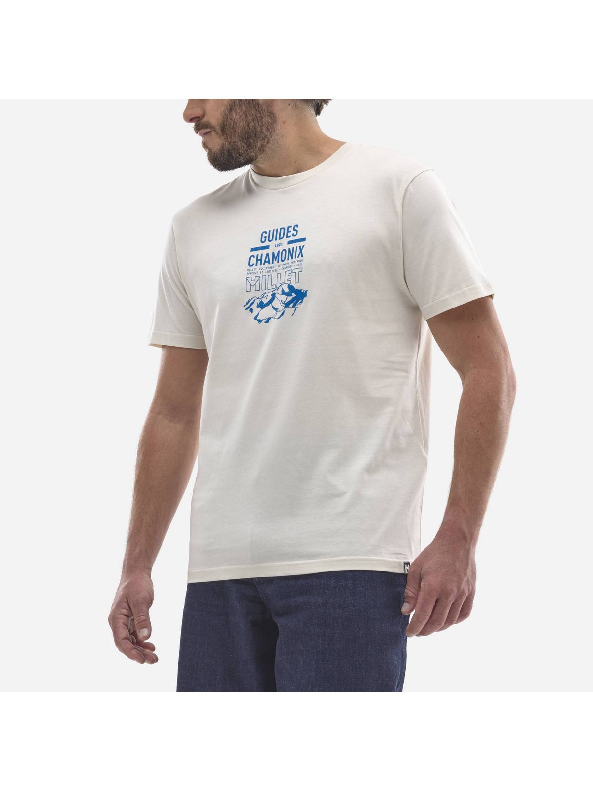 Koszulka MILLET CDG CHAMONIX LOGO TS SS M beżowy