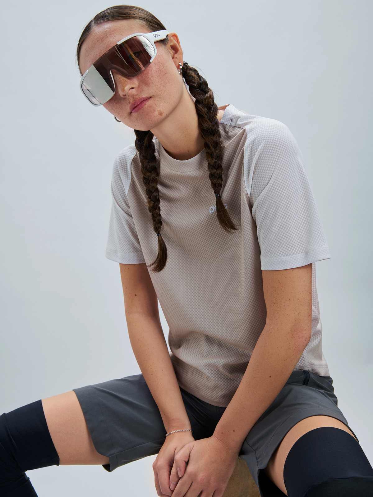 Okulary rowerowe POC Aspire biały - Clarity Trail /Partly Sunny Silver Cat 2