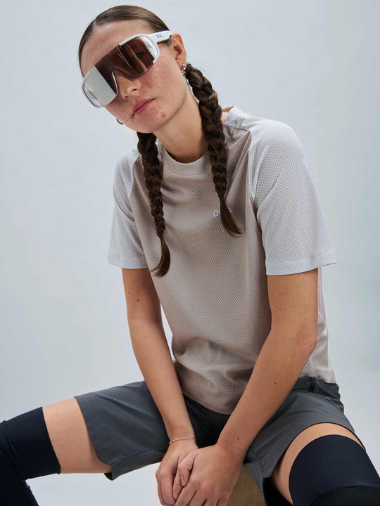 Okulary rowerowe POC Aspire biały - Clarity Trail /Partly Sunny Silver cat.2
