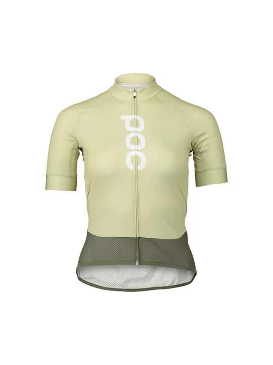 Koszulka rowerowa POC W&#39;s ESSENTIAL ROAD LOGO Jersey - zielony
