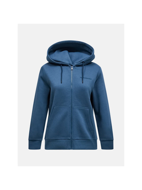 Bluza PEAK PERFORMANCE Original Small Logo Zip Hood Women niebieski
