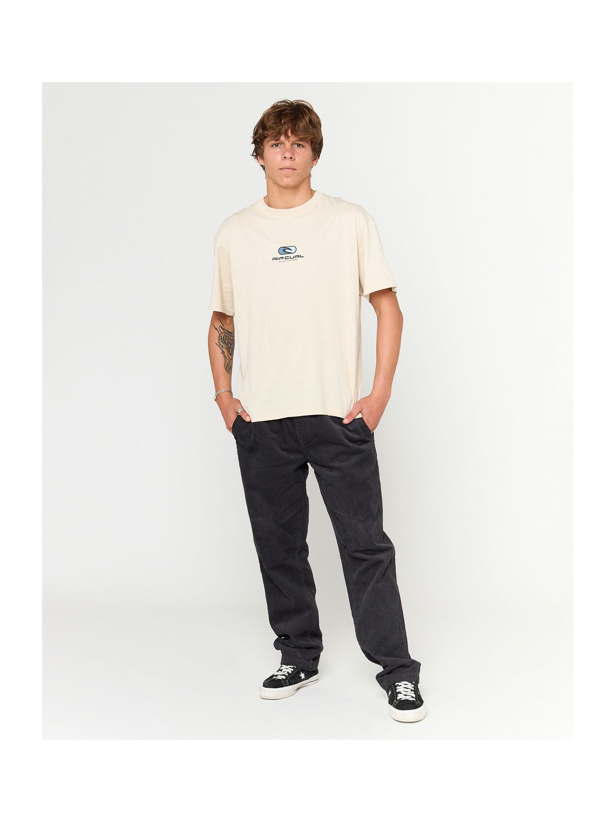 Spodnie RIP CURL CLASSIC SURF DOUBLE CORD PANT czarne