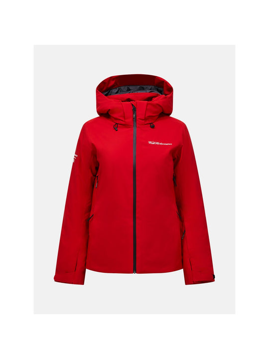 Kurtka narciarska damska PEAK PERFORMANCE 40Y Anima HIPE 2L Insulated Shell Jacket czerwona
