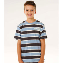 Koszulka chłopięca RIP CURL Eternal Shred Stripe Tee-Boy niebieska

