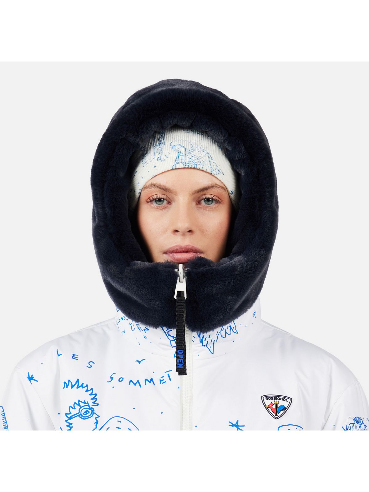 Kurtka narciarska damska ROSSIGNOL W JCC YETI-REV JKT biały