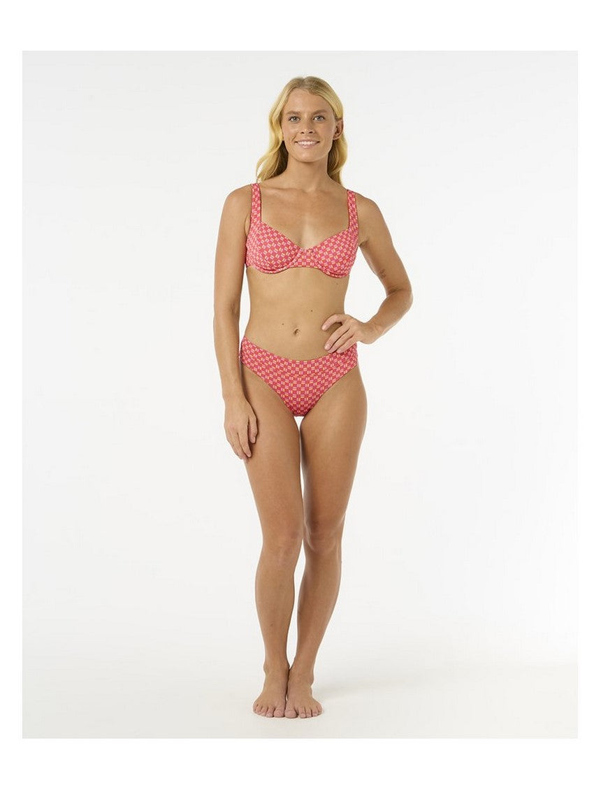 Stanik kąpielowy RIP CURL Shell Cove D-Dd Balconette czerwony