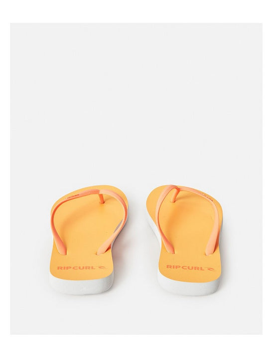 Japonki plażowe damskie RIP CURL Bondi Bloom Open Toe pomarańczowe
