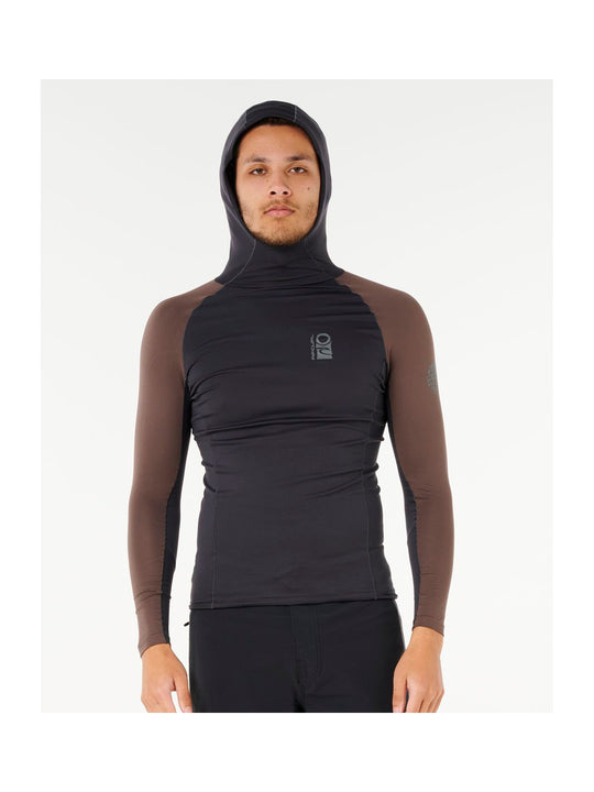 Lycra RIP CURL Search Upf Perf L/S Hood czarny - Adventure Sports
