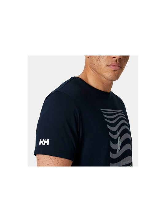Koszulka HELLY HANSEN SHORELINE T-SHIRT 3. granatowy - Adventure Sports
