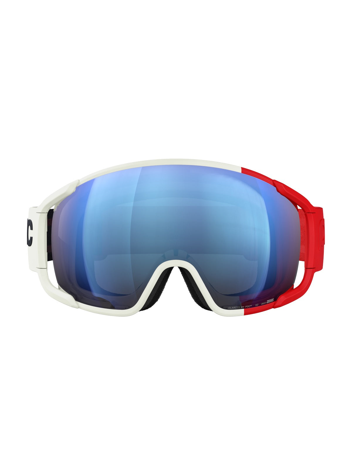 Gogle narciarskie POC Zonula Wide Fit biało/czerwony Cat 2