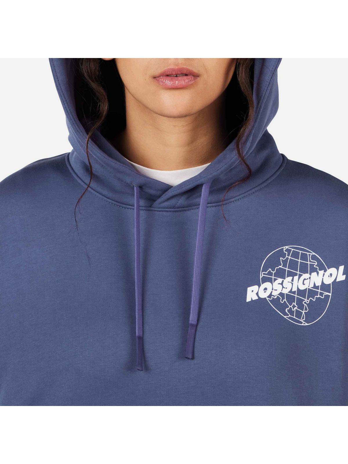 Bluza damska ROSSIGNOL W WATERFALL H RELAX SWEATSHIRT niebieska