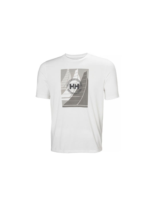 Koszulka HELLY HANSEN HP RACE GRAPHIC T-SH biały - Adventure Sports

