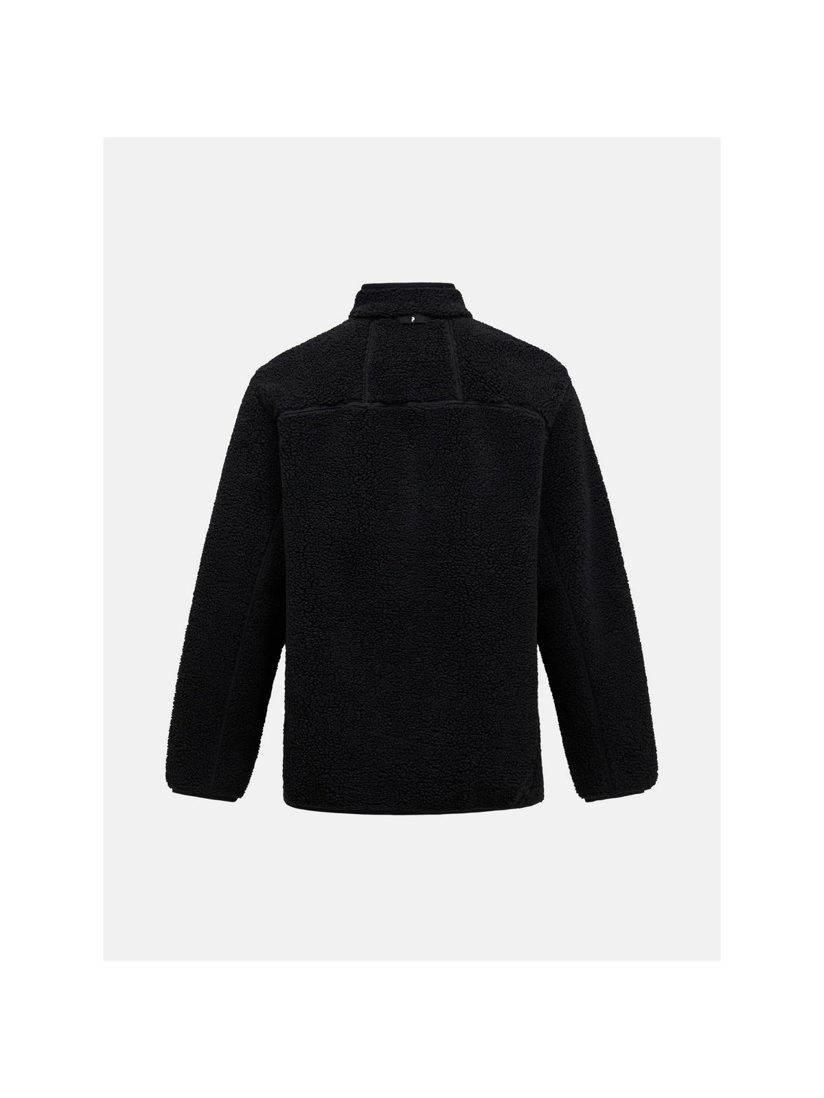 Bluza męska PEAK PERFORMANCE Solid Heavy Pile Jacket czarna