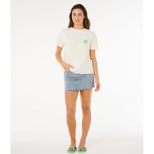 Koszulka damska RIP CURL Surf Puff Party Pack Relaxed beżowa
