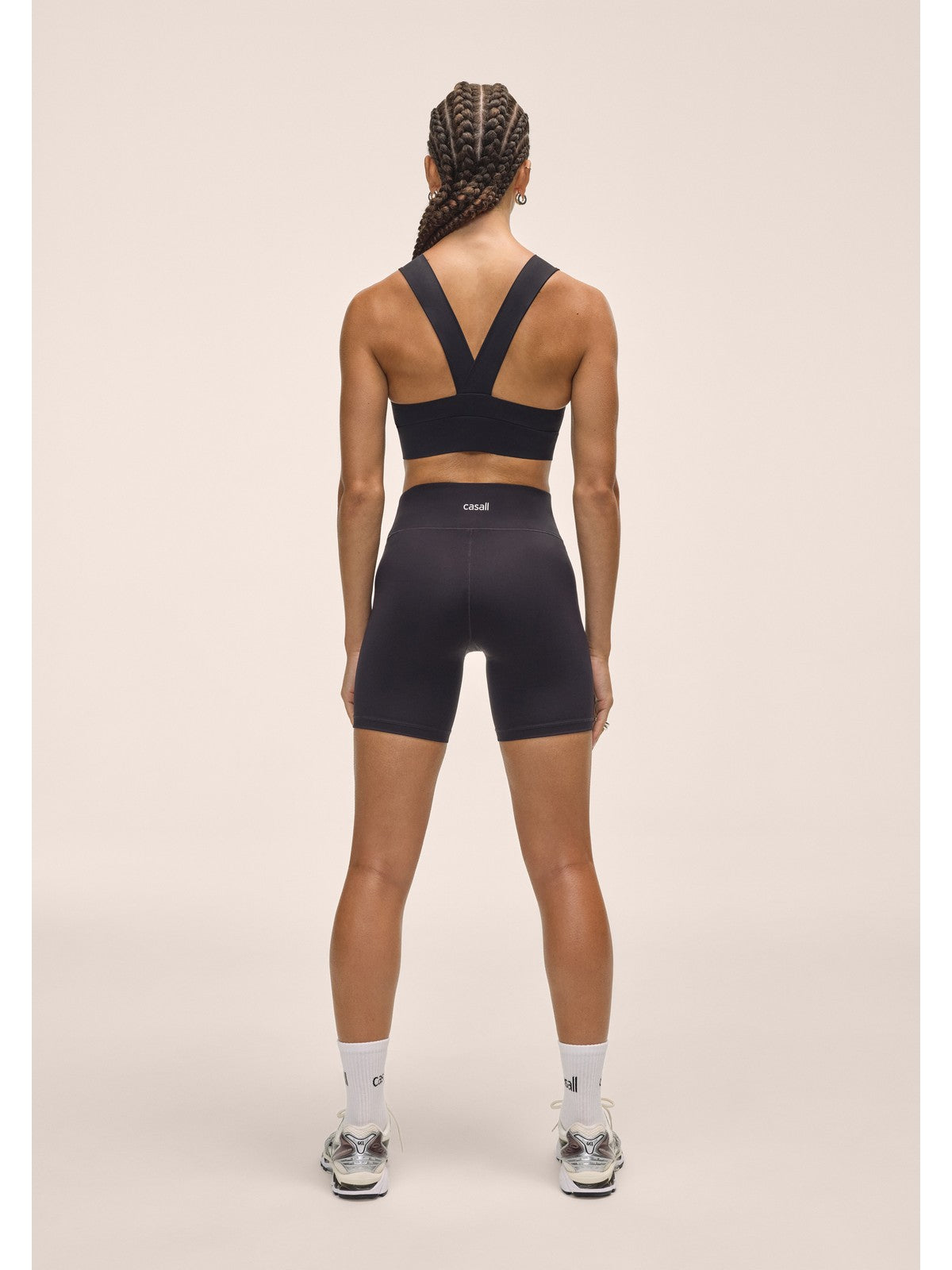 Spodenki damskie CASALL Regular Waist Bikers kolor czarny
