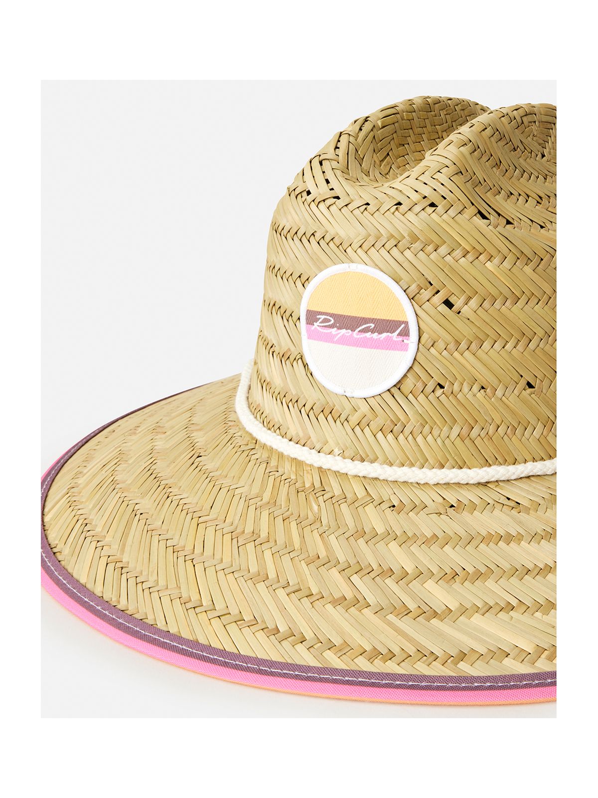 Kapelusz RIP CURL Mixed Straw Sun Hat-Girl różowy
