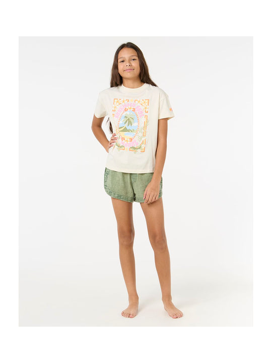 Koszulka RIP CURL Island Bliss Art Tee - Girl biały
