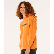 Bluza chłopięca RIP CURL Eternal Shred Logo Hood-Boy pomarańczowa
