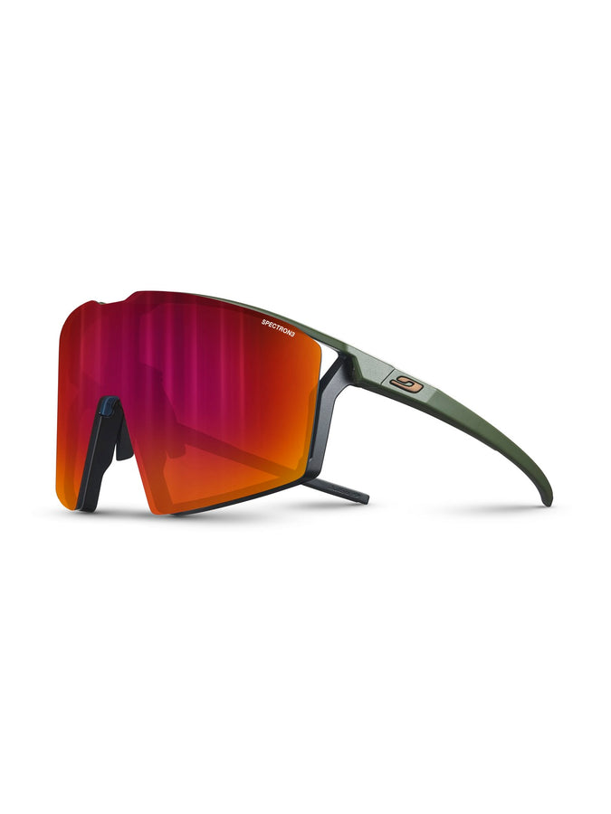 Okulary rowerowe Julbo Edge - khaki/czarny | Spectron cat 3 Cf + cat 0